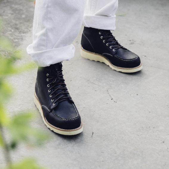 RED WING SHOES - Stivaletto - 3373 Moc Toe - black boundary - immagine 7