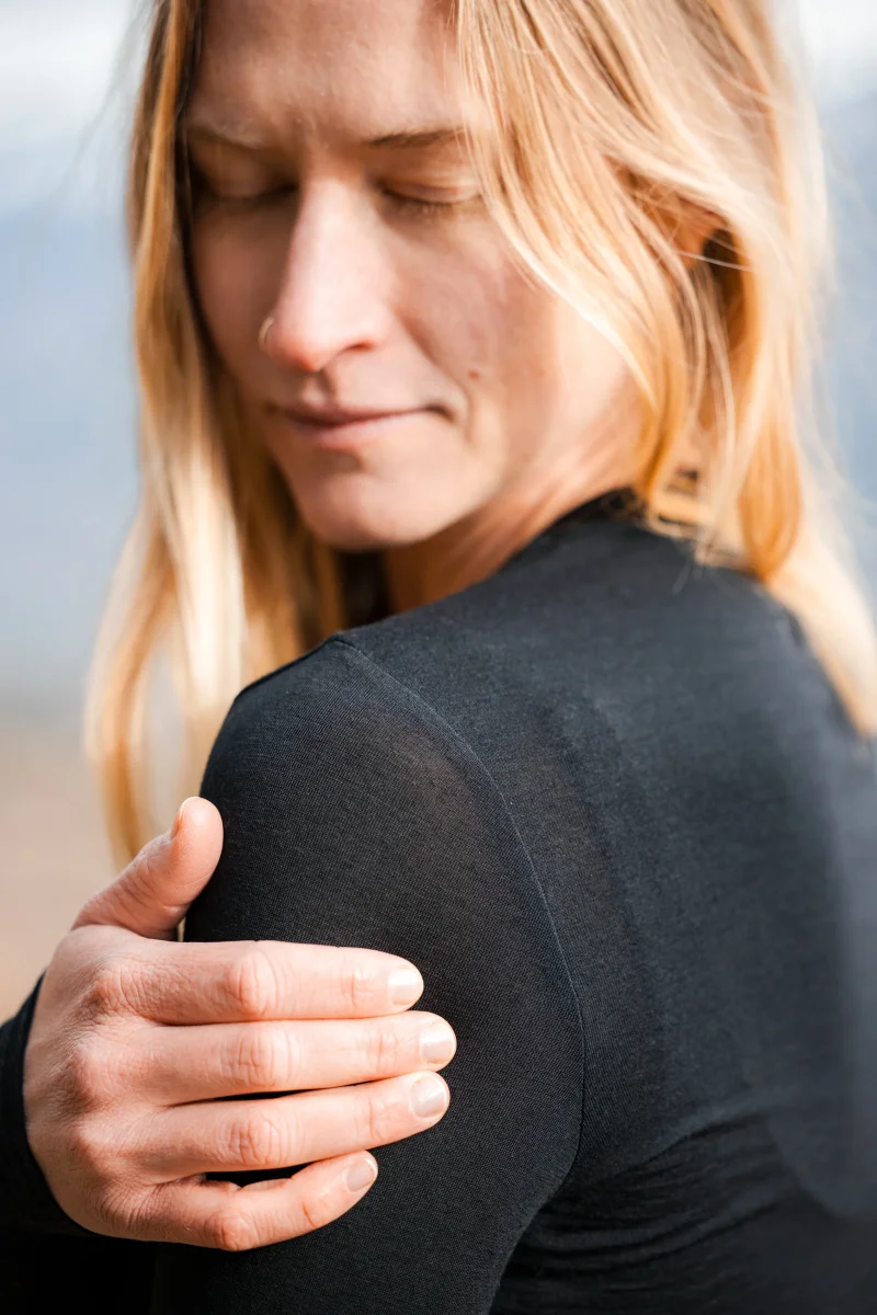 Top Performance Underwear 3516 | Maglia termica a manica lunga da donna in cashmere, seta e lana vergine merino fine - immagine 3