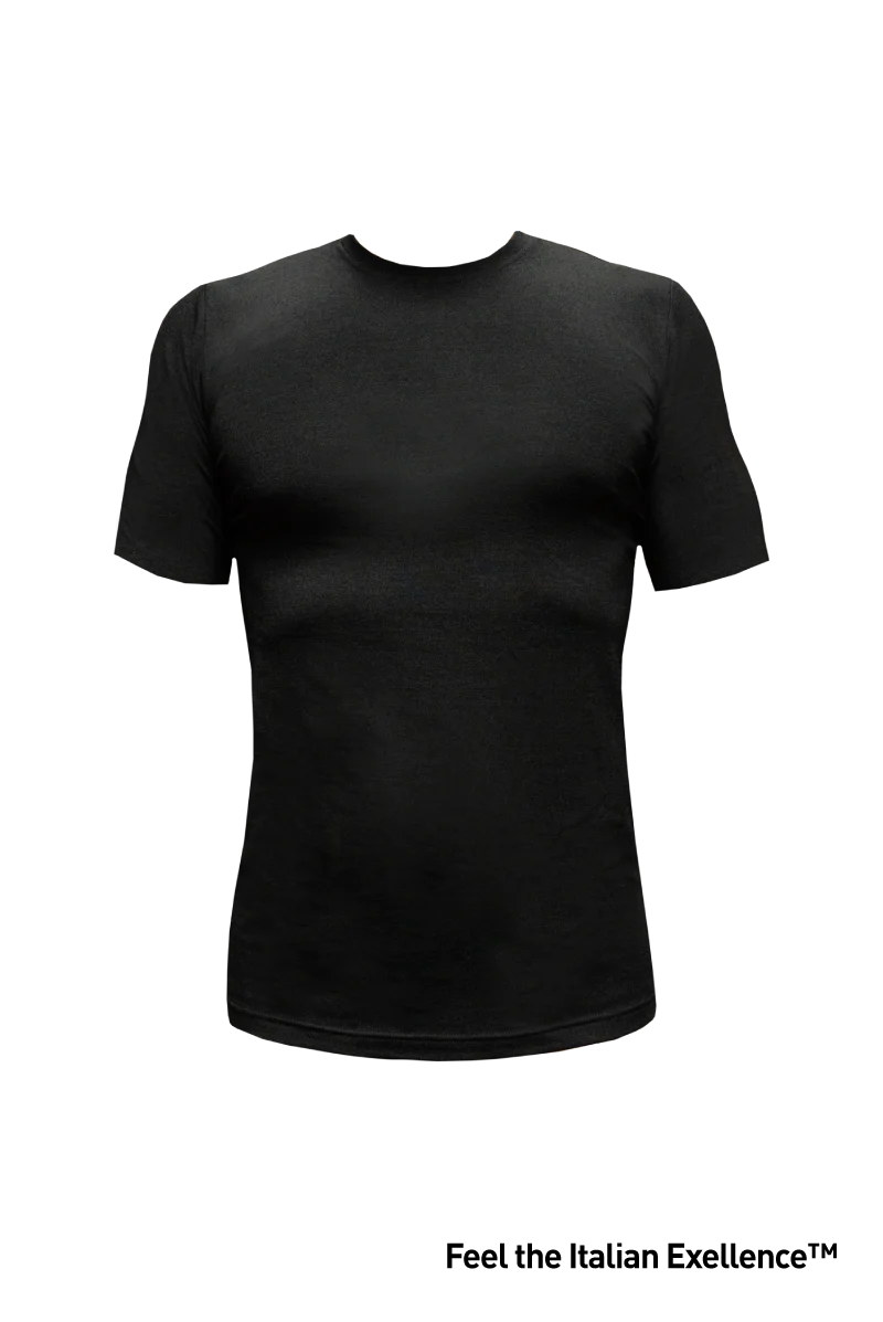 Top Performance Underwear 3520 | T-shirt termica da uomo in cashmere, seta e lana vergine merino fine