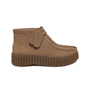 Clarks Torhill Moss light tan nubuck polacchini donna