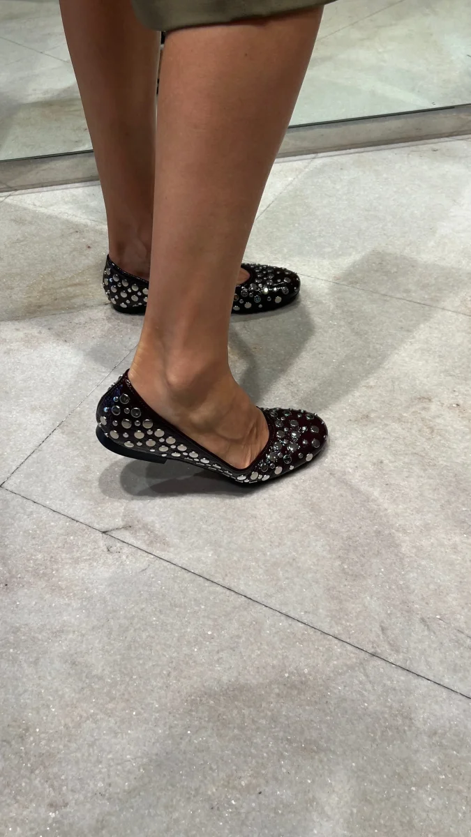 ANNA F - Ballerina - 1831 - Borchie Bordeaux - immagine 7