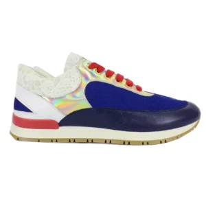 Scarpa donna sneakers multicolor e suola in gomma
