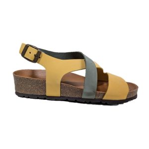 Grunland sandali donna sb0073 ocra salvia