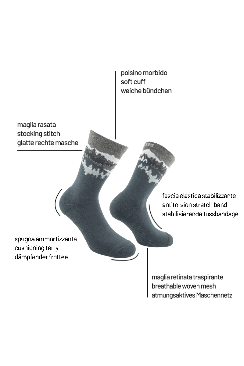 Reactive Forest 6300 | Find your roots. Calzini tecnici in lana vergine merino fine - immagine 3