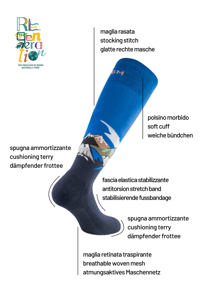 Reactive Berg 6350 | Challenge yourself. Calze tecniche in lana vergine merino fine - immagine 3