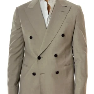 Giacca uomo doppiopetto Fango in fresco lana made in italy