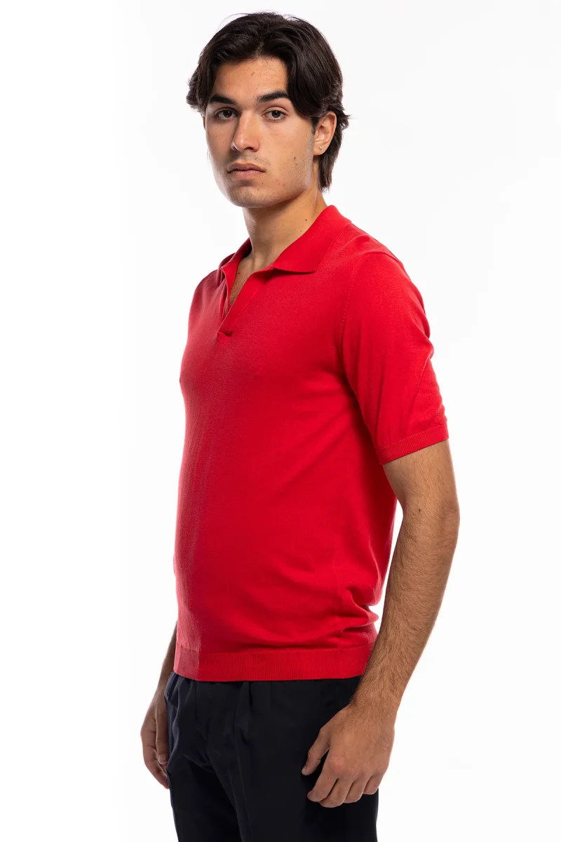 Polo da uomo Mezza manica in cotone 100% leggermente elastica Made in Italy - immagine 8