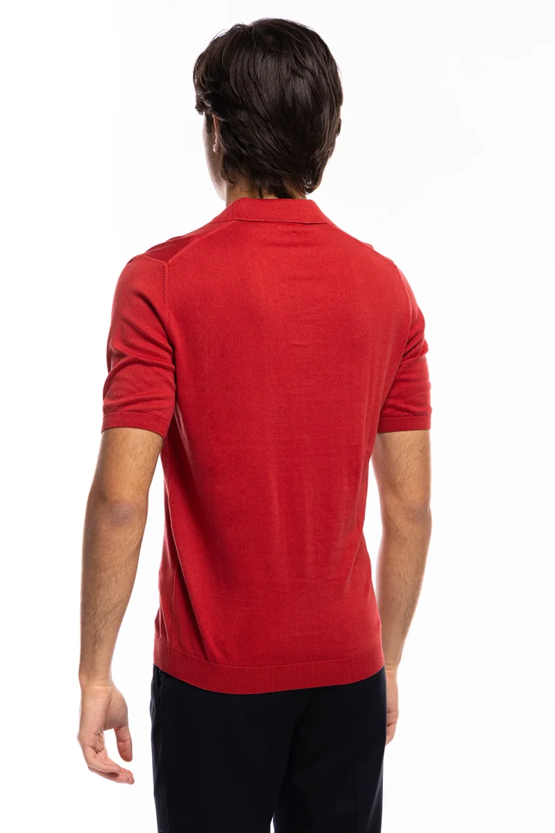 Polo da uomo Mezza manica in cotone 100% leggermente elastica Made in Italy - immagine 4