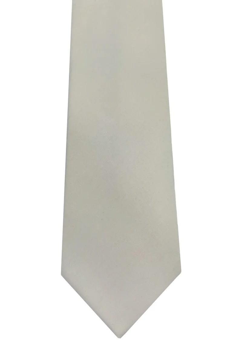 Cravatta uomo bianca in fresco lana super 130’s - immagine 2