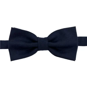 Papillon uomo blu fantasia pied de poule in flanella