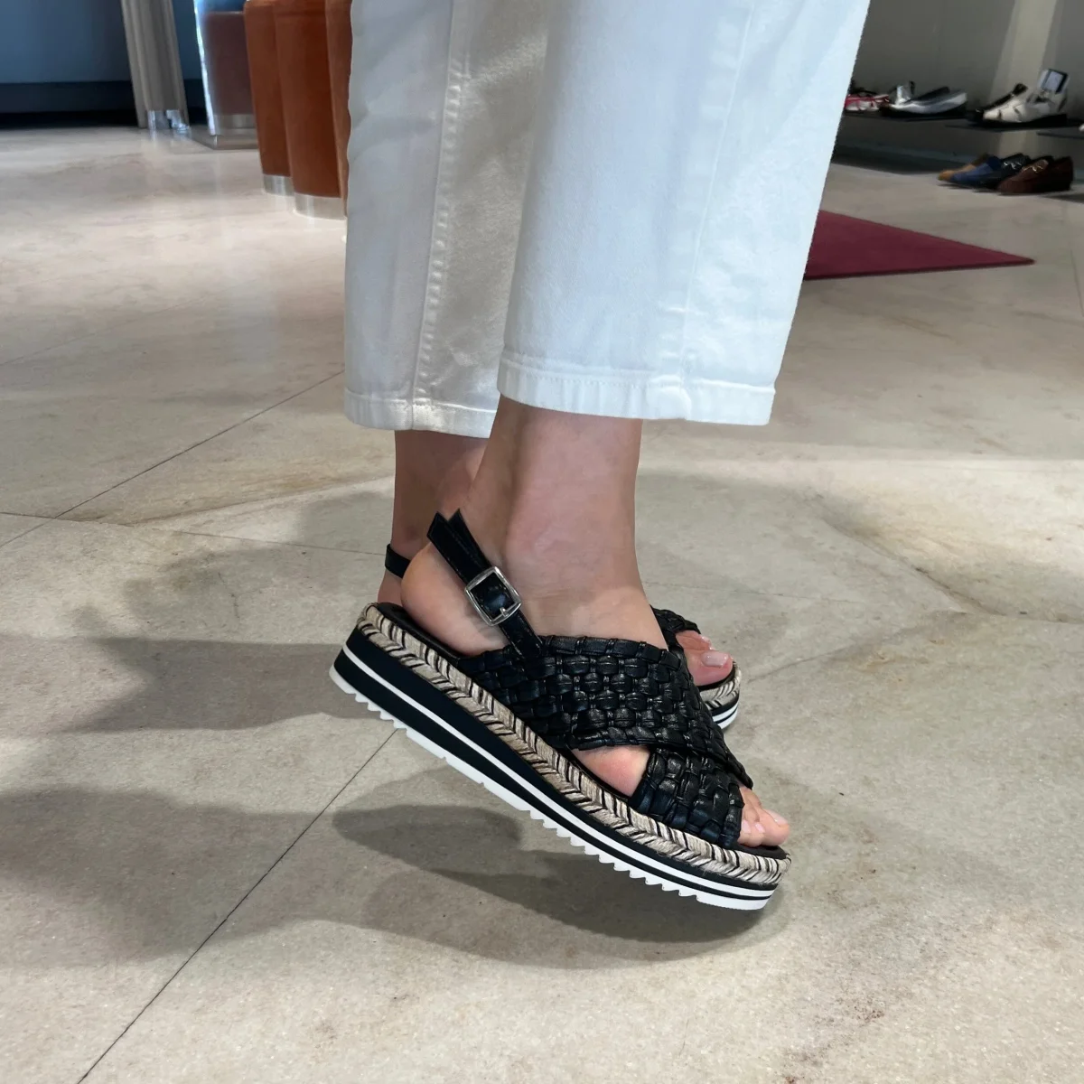 PONS QUINTANA - Sandali Zeppa - MILAN 11528 - Nero - immagine 4