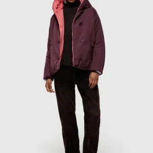 GIACCA IN NYLON REVERSIBILE VIOLA/PORPORA