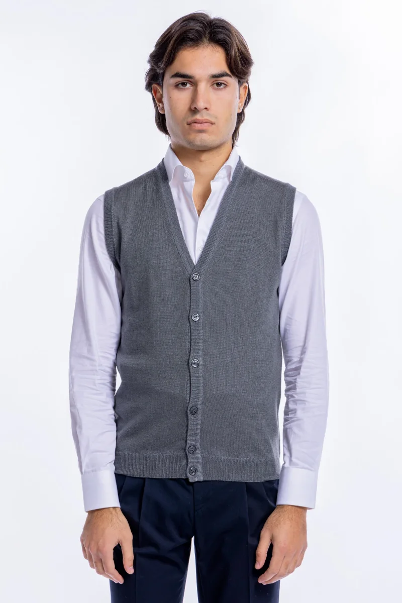 Cardigan Da Uomo modello gilet - immagine 2