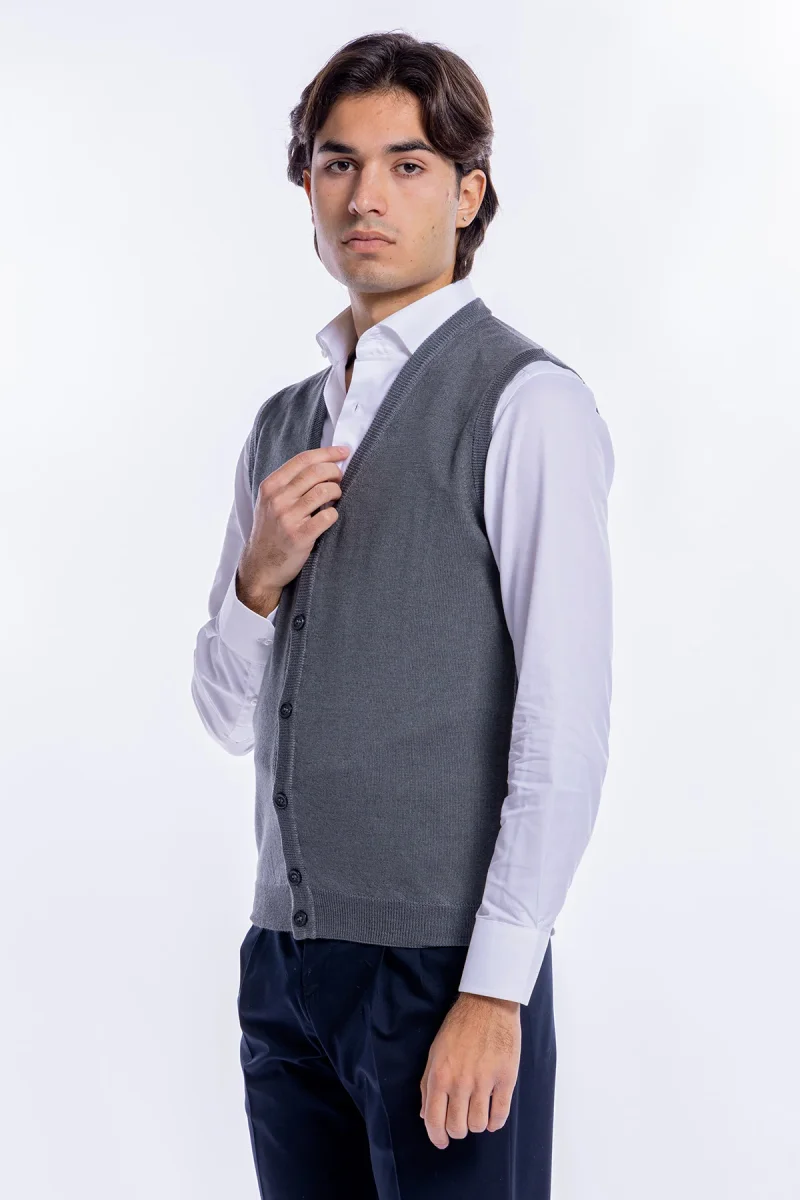 Cardigan Da Uomo modello gilet - immagine 3