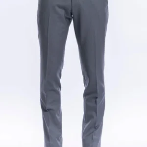Pantalone uomo grigio chiaro tasca america in fresco lana super 130’s Vitale Barberis Canonico