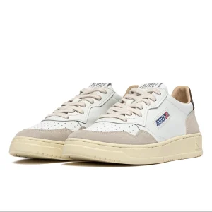 AUTRY - AULM LS15 - Sneakers MEDALIST - Bianco Marrone