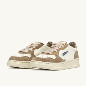 AUTRY -  AULW TA03 - Sneakers  MEDALIST -  Avorio Glitter Oro