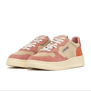 AUTRY - AULW TS26 - Sneakers MEDALIST - Beige arancione rosa