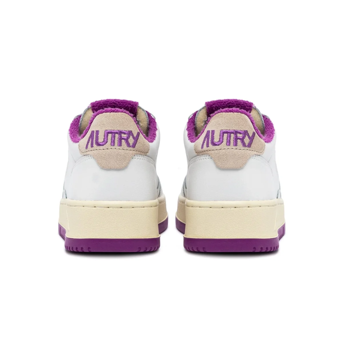 AUTRY - AULW VS04 -Sneakers LOW WOM LEAT - Bianco Viola - immagine 4