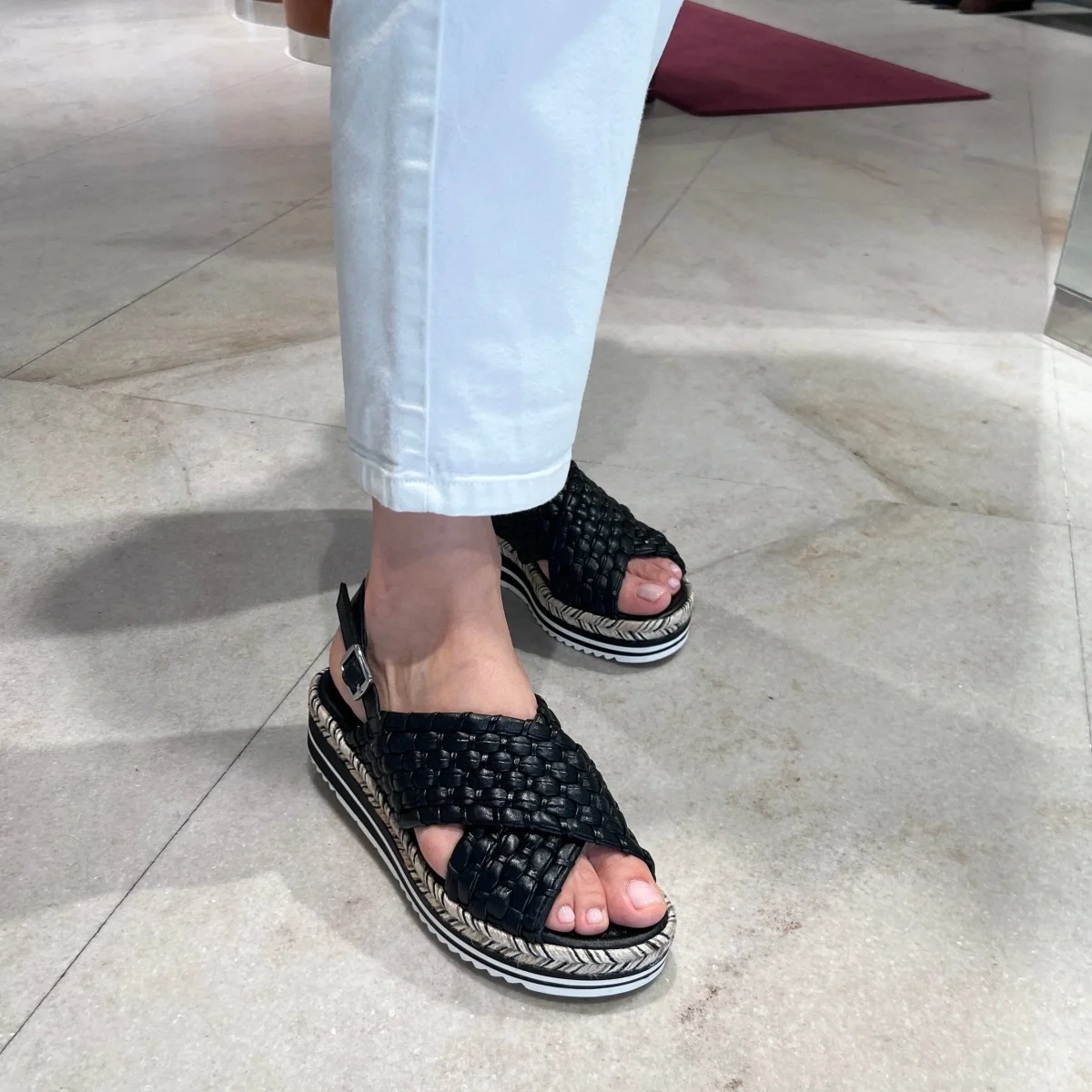 PONS QUINTANA - Sandali Zeppa - MILAN 11528 - Nero - immagine 2