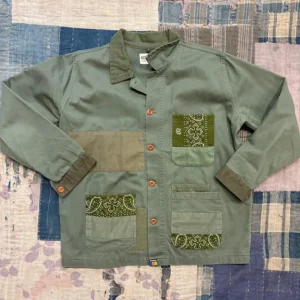 Giacca Overlord Patchwork Green