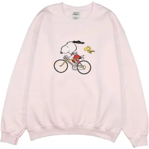 Wild Donkey CREWNECK SET-IN SWEATSHIRT DYED LIGHT PINK
