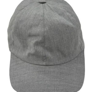 Cappello da uomo Grigio modello Baseball in fresco lana Carillo Drapers made in italy tinta unita