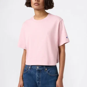 Cropped Women's T-Shirt in Heavy Cotton Jersey