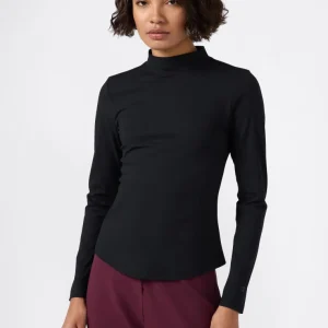 Women’s Long-Sleeve Ribbed Slim Fit C-Tech T-Shirt