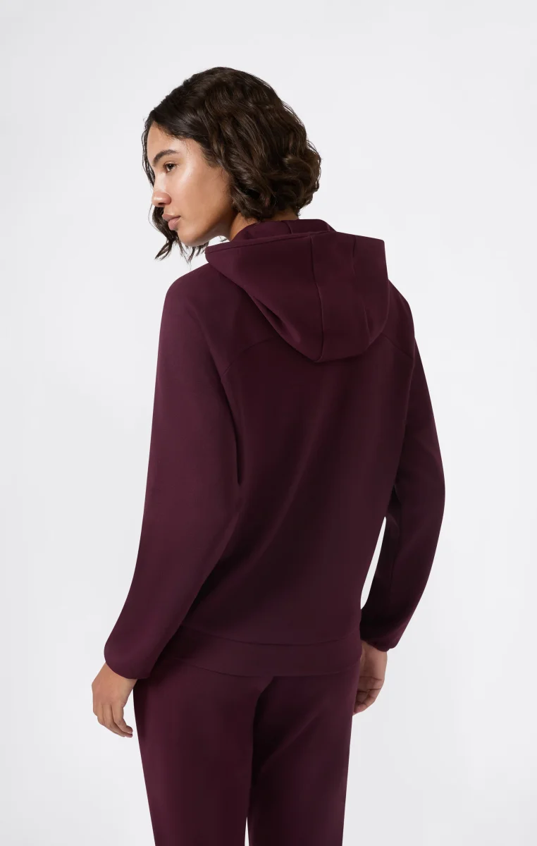 Women’s Full Zip Hoodie Stretch Poly-Cotton Sweatshirt C-Tech - immagine 5