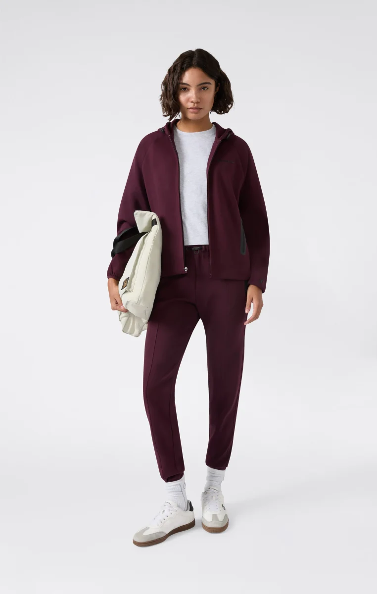 Women’s Full Zip Hoodie Stretch Poly-Cotton Sweatshirt C-Tech - immagine 3