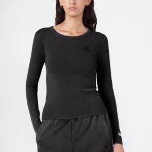 Women's Washed Long Sleeve Fitted T-Shirt Icons