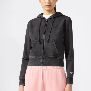 Women's Washed Full Zip Fleece Hoodie Icons