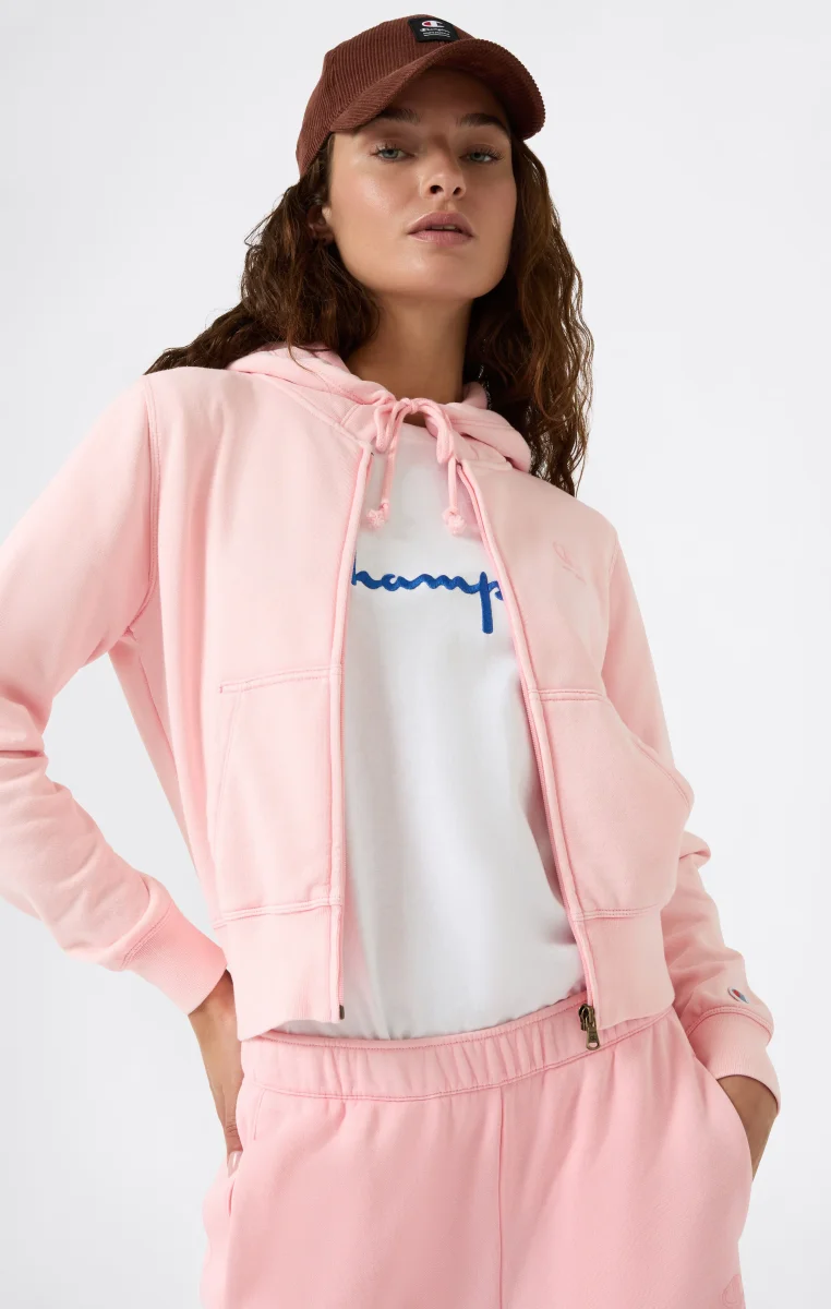 Women's Washed Full Zip Fleece Hoodie Icons - immagine 6