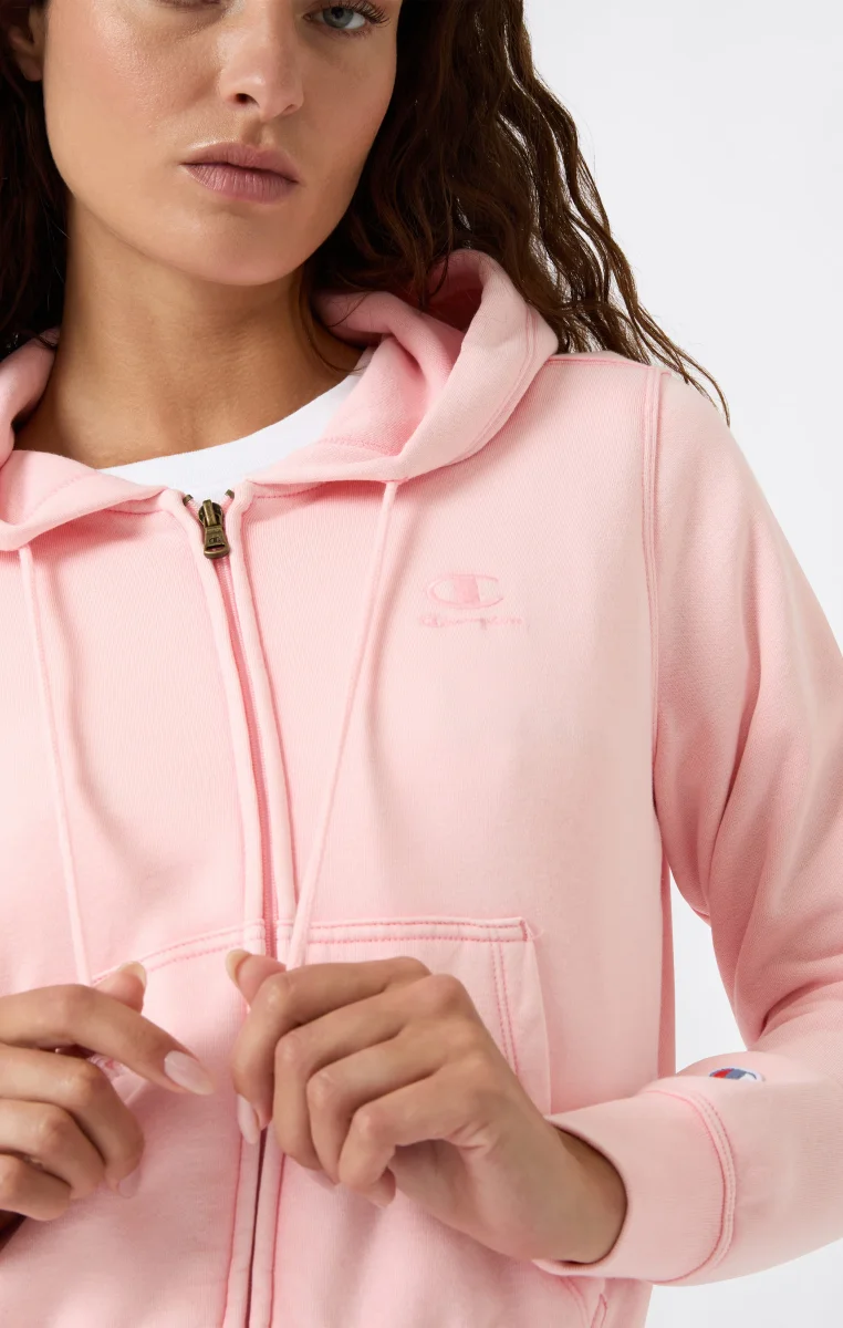 Women's Washed Full Zip Fleece Hoodie Icons - immagine 4