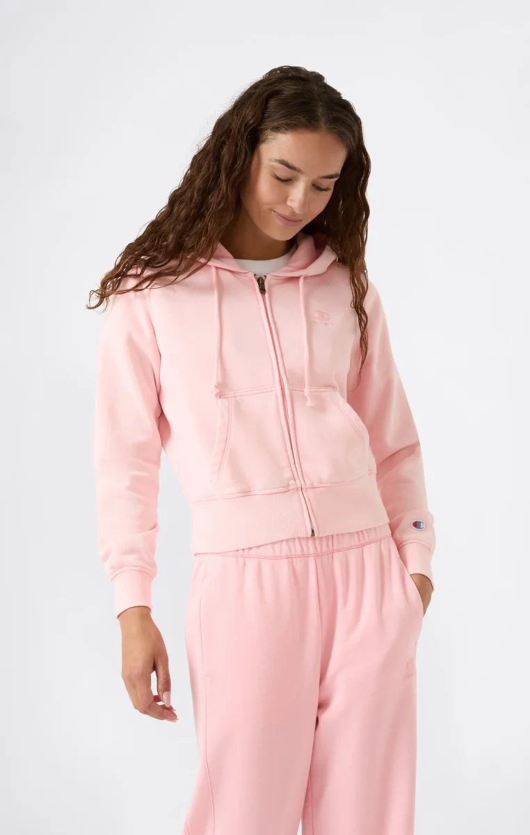 Women's Washed Full Zip Fleece Hoodie Icons - immagine 2