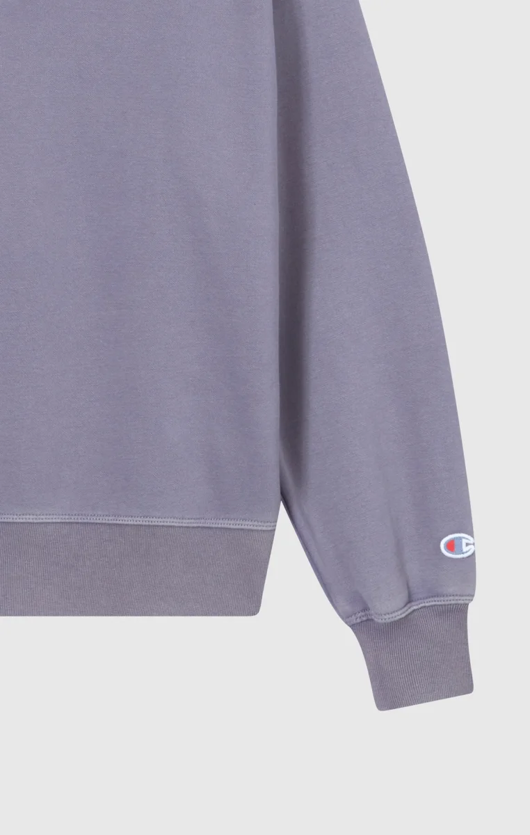 Women's Washed Polo Neck Fleece Sweatshirt Icons - immagine 8