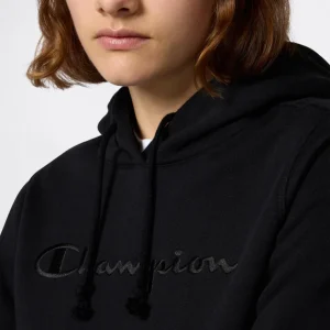 Women’s Fleece Hoodie with Big Embroidered Logo Icons