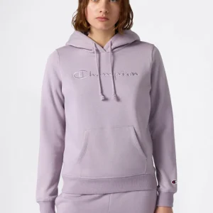 Women’s Fleece Hoodie with Big Embroidered Logo Icons