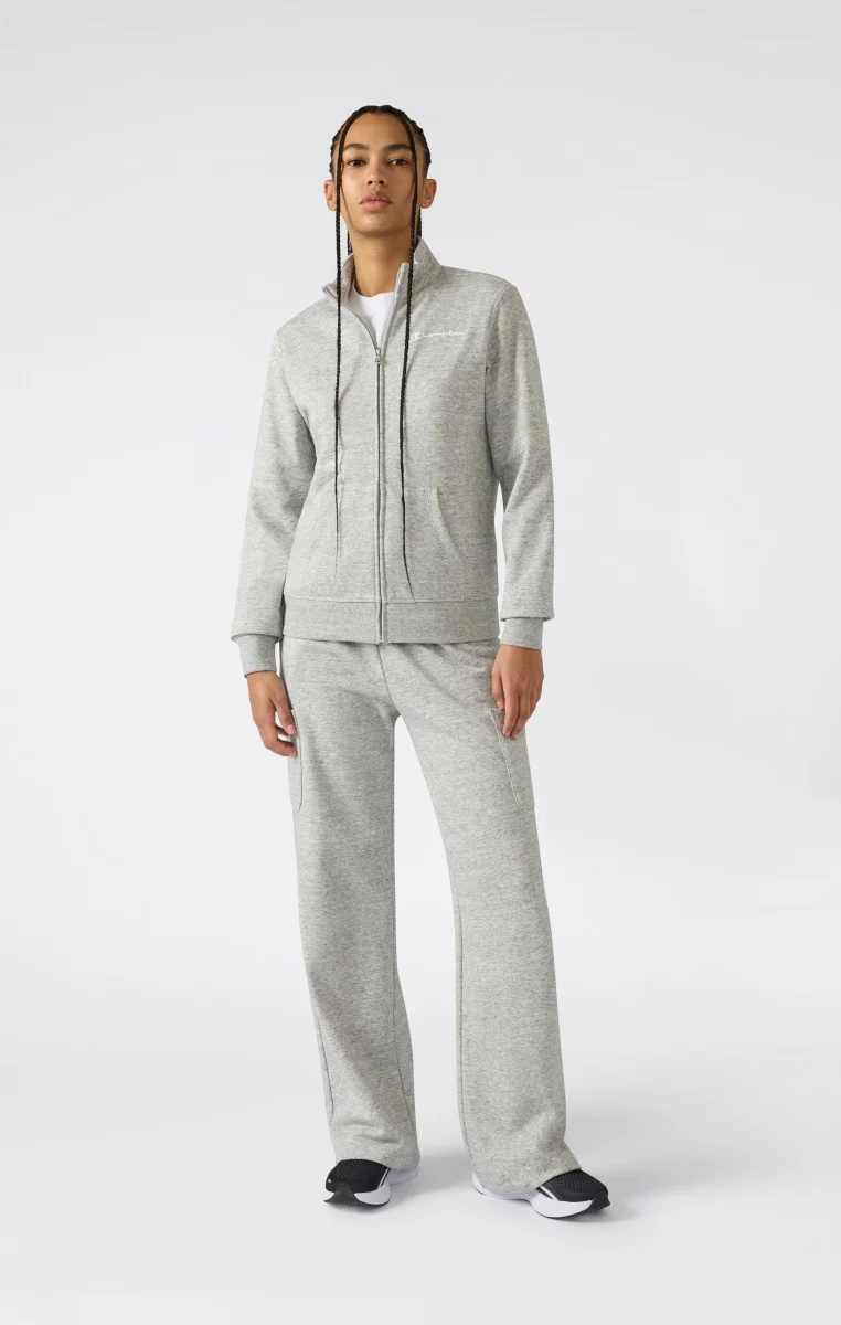 Women’s Lightweight Full Zip Sweatshirt with Contrast Logo Icons - immagine 5