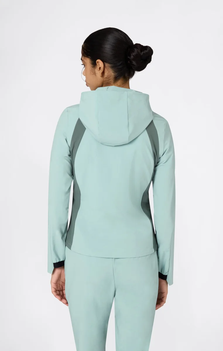 Women’s Stretch Nylon Hooded Track Top Slim Fit - immagine 3