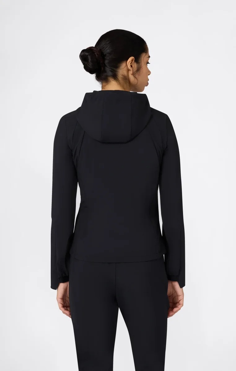 Women’s Stretch Nylon Hooded Track Top Slim Fit - immagine 3