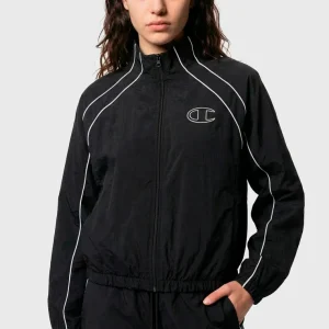 Women’s Woven Nylon Full-Zip Track Top Loose Fit