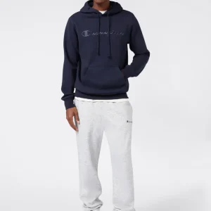 Men’s Fleece Hoodie with Big Embroidered Logo Icons