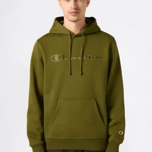 Men’s Fleece Hoodie with Big Embroidered Logo Icons