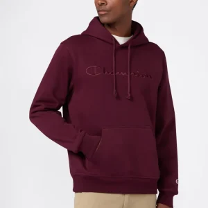 Men’s Fleece Hoodie with Big Embroidered Logo Icons
