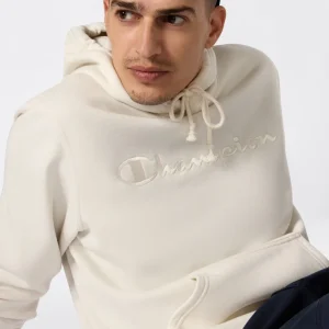 Men’s Fleece Hoodie with Big Embroidered Logo Icons