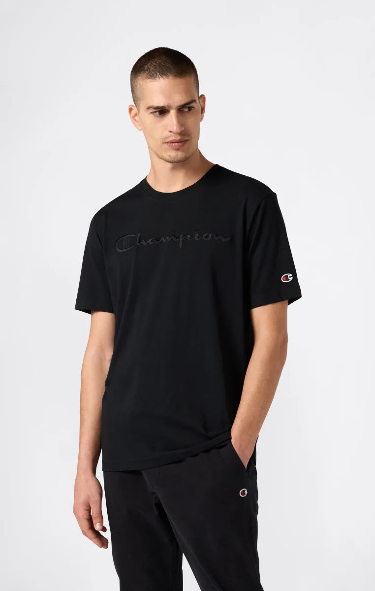 Men’s T-Shirt with Big Embroidery Logo Icons - immagine 2
