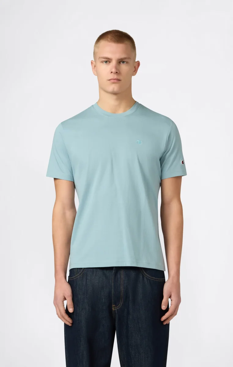 Men’s T-Shirt with Small C Embroidery Logo Icons