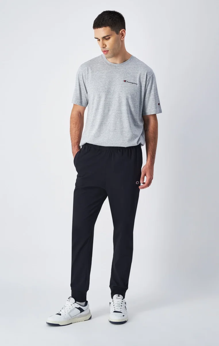 Men's Icons Slim Fit Rib Cuff Light Pants with Embroidered Logo - immagine 3